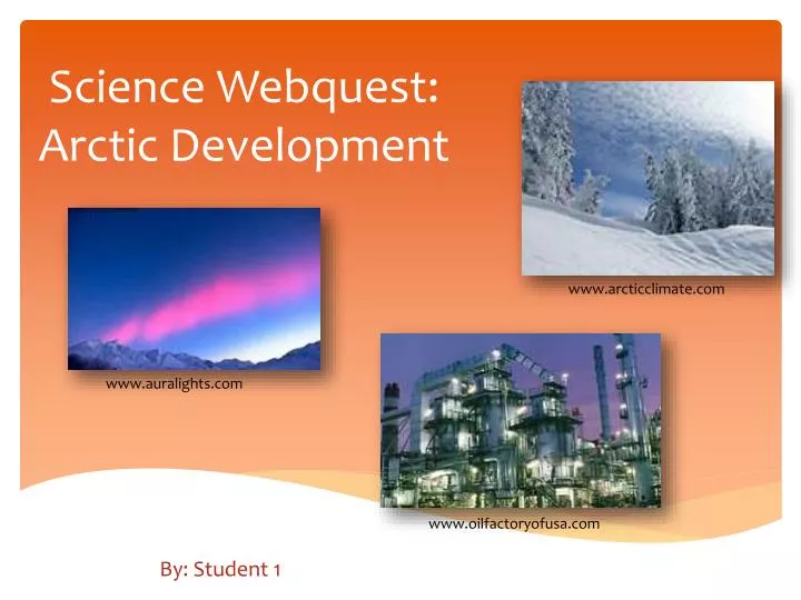 science webquest arctic development