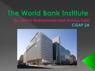 The World Bank Institute