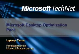 microsoft desktop optimization pack