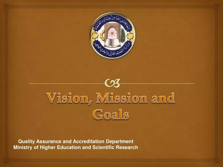 vision mission and goals