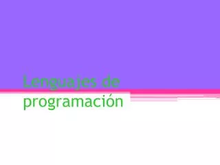 lenguajes de programaci n