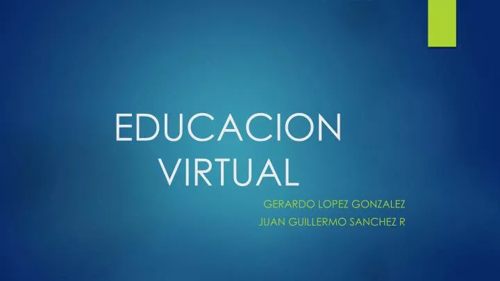 educacion virtual