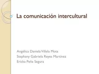 la comunicaci n intercultural