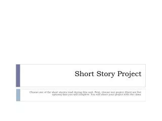 Short Story Project