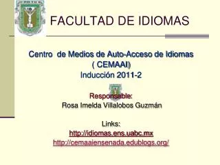 facultad de idiomas