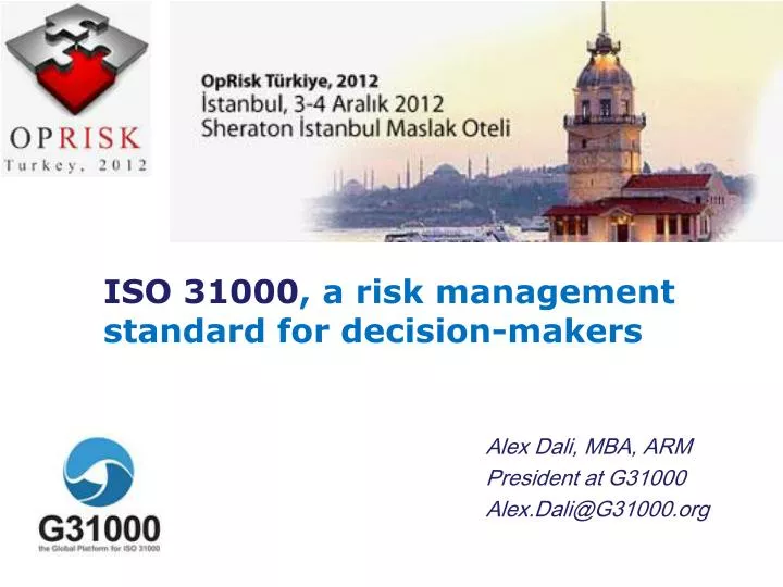 iso 31000 a risk management standard for decision makers