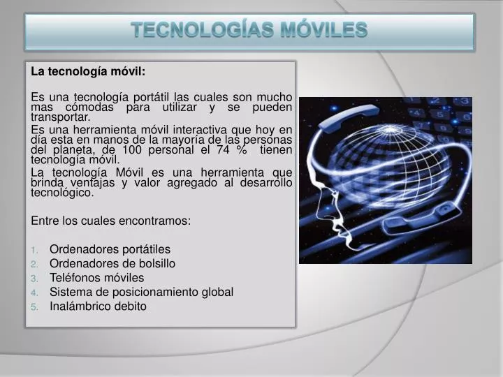 tecnolog as m viles