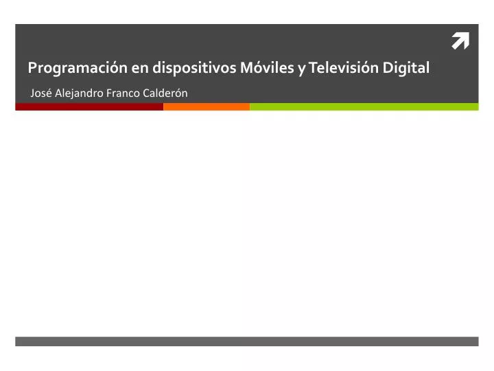 programaci n en dispositivos m viles y televisi n digital