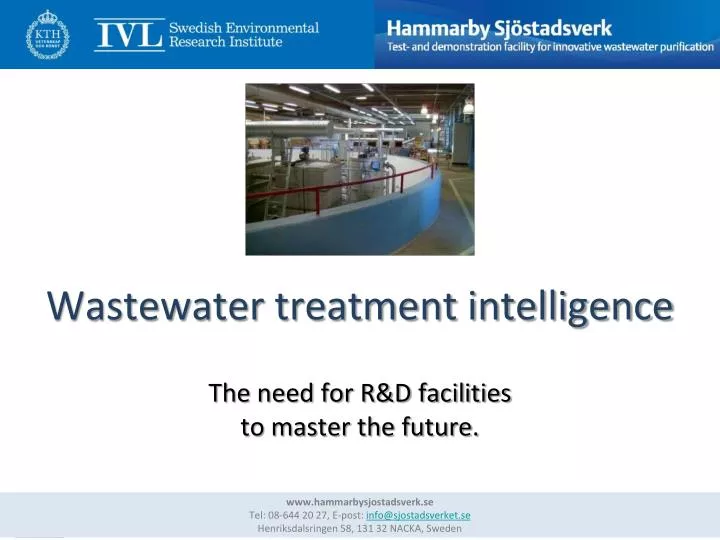 wastewater treatment intelligence the need for r d facilities to master the future