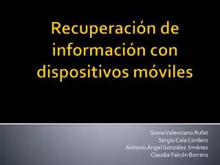 sonia valenciano rufet sergio cala cordero antonio ngel gonz lez jim nez claudia falc n borrero