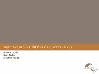 KidFit and group fitness class survey analysis