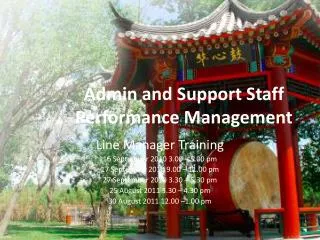 Admin and Support Staff Performance Management