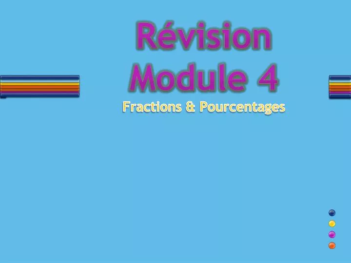 r vision module 4 fractions pourcentages
