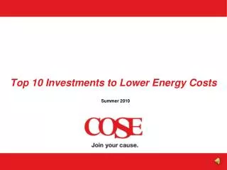 Top 10 Investments to Lower Energy Costs