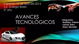 avances tecnol gicos