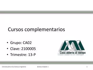 cursos complementarios