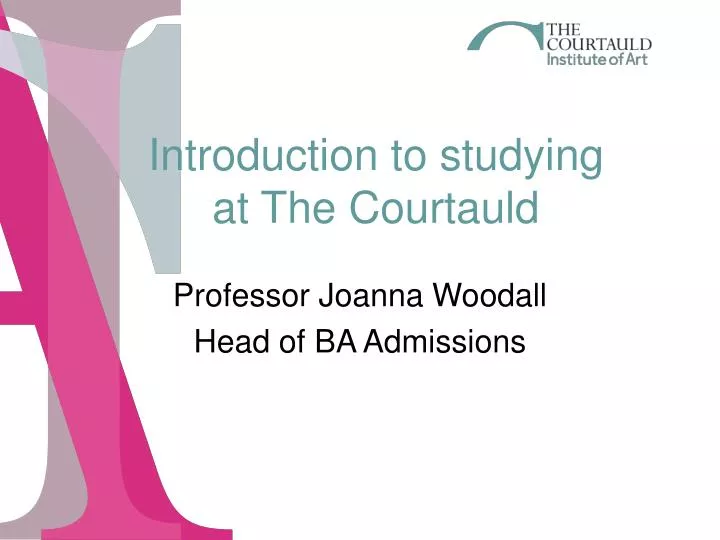 professor joanna woodall head of ba admissions