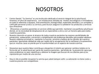 nosotros