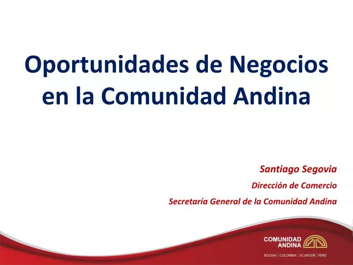 oportunidades de negocios en la comunidad andina