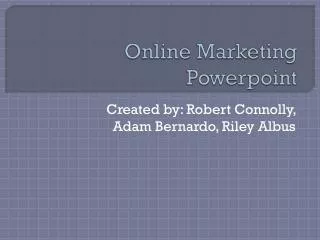 Online Marketing Powerpoint