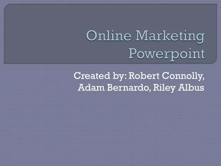 online marketing powerpoint