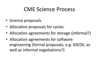 CME Science Process