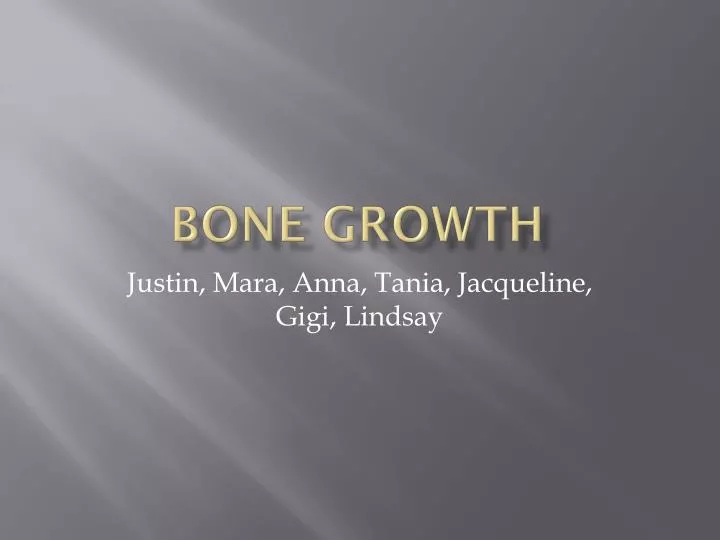 bone growth