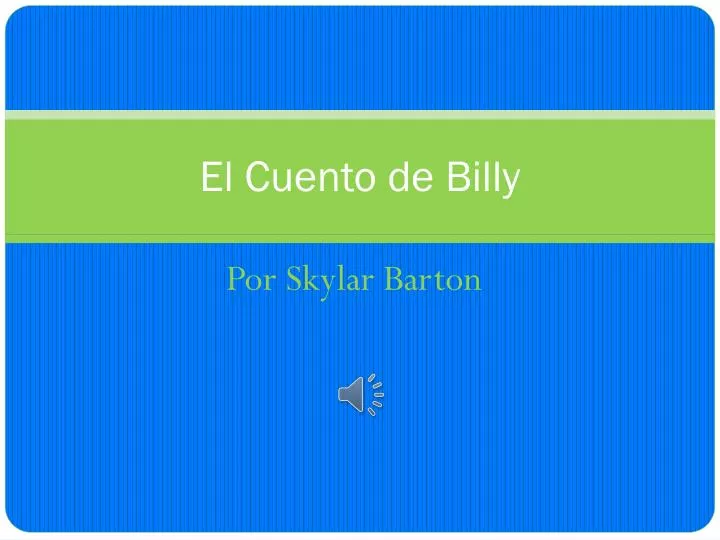 el cuento de billy