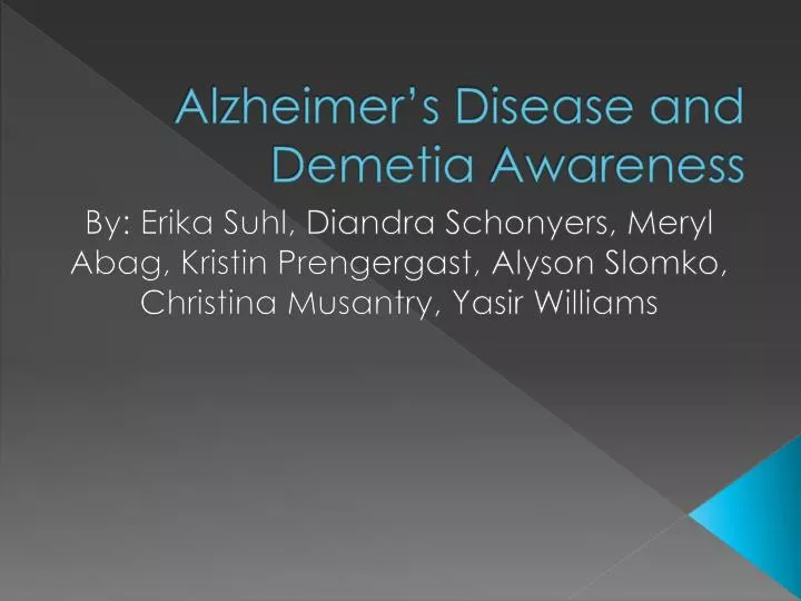 alzheimer s disease and demetia awareness