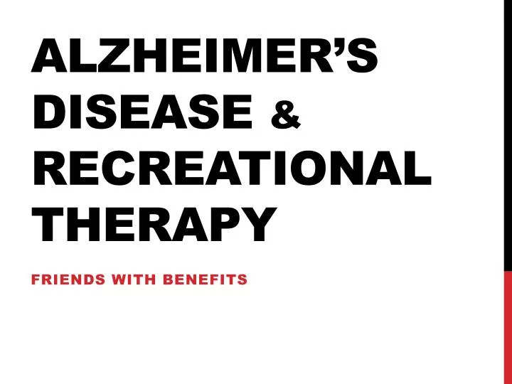 alzheimer s disease recreational therapy