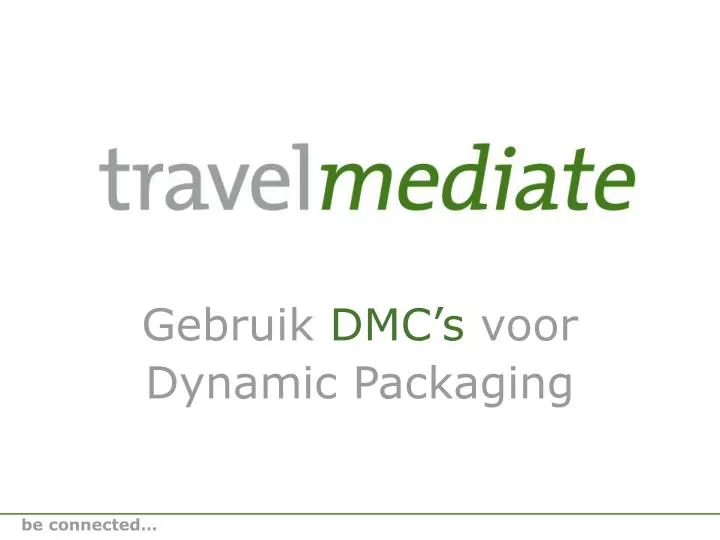 gebruik dmc s voor dynamic packaging