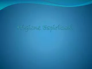 higiene espiritual