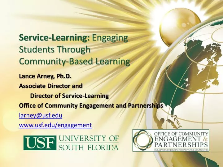 PPT - Service-Learning: Engaging Students Through Community-Based ...