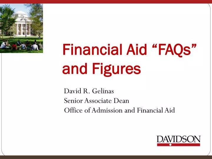 financial aid faqs and figures