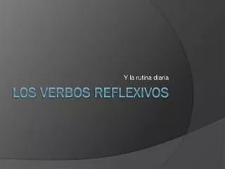 y la rutina diaria