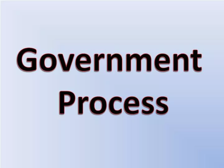 government process