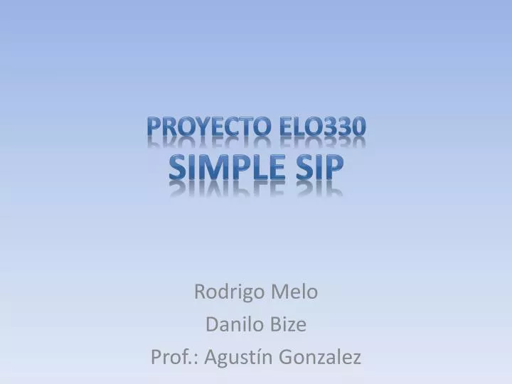 proyecto elo330 simple sip
