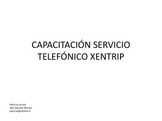 capacitaci n servicio telef nico xentrip