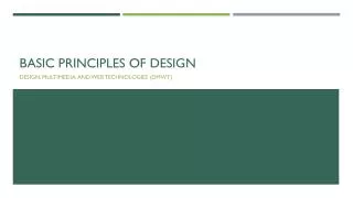 basic principles of design
