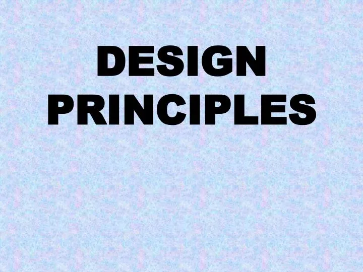 design principles