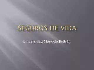 seguros de vida