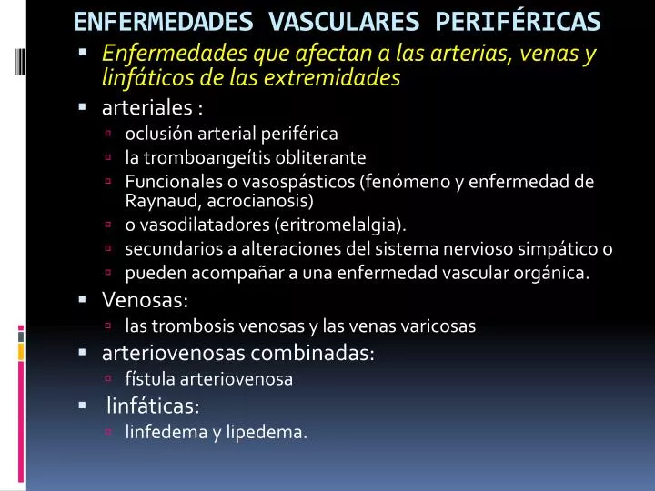 Enfermedad vascular periférica