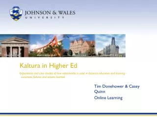 Kaltura in Higher Ed