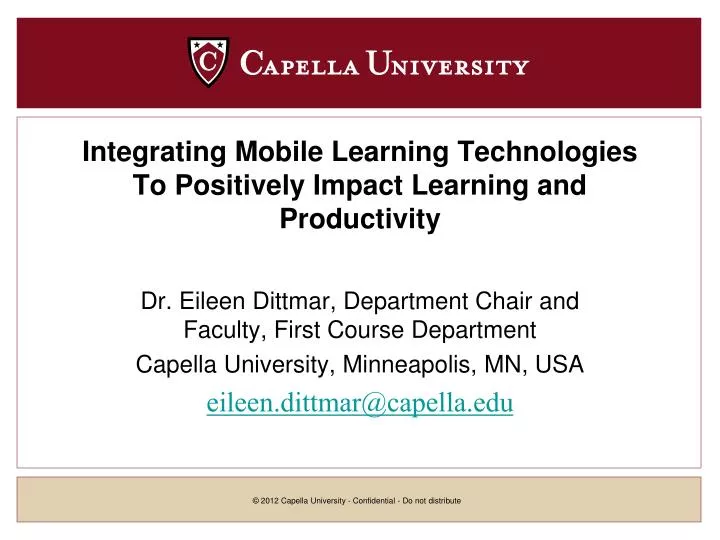 integrating mobile learning technologies to positively impact learning and productivity