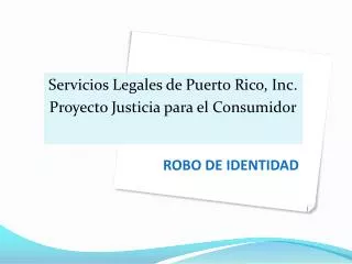 robo de identidad