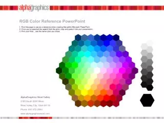 RGB Color Reference PowerPoint
