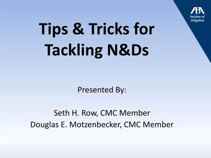 tips tricks for tackling n ds