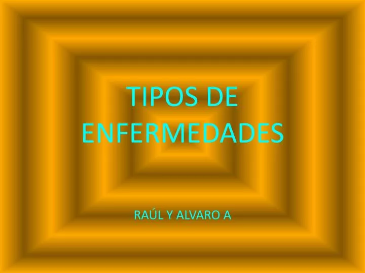 tipos de enfermedades