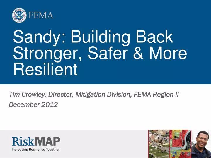sandy building back stronger safer more resilient