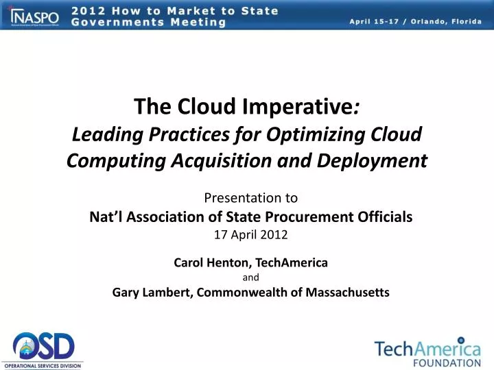 the cloud imperative leading practices for optimizing cloud computing acquisition and deployment